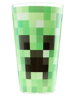Vaso Minecraft Creeper de vidrio
