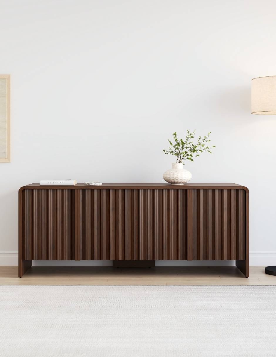 Mueble de TV armable Batiz de chapa madera 5