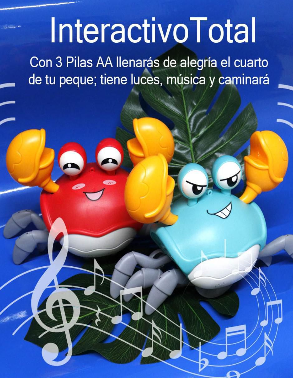 Accesorio impulso cangrejo interactivo de con luces y música 2