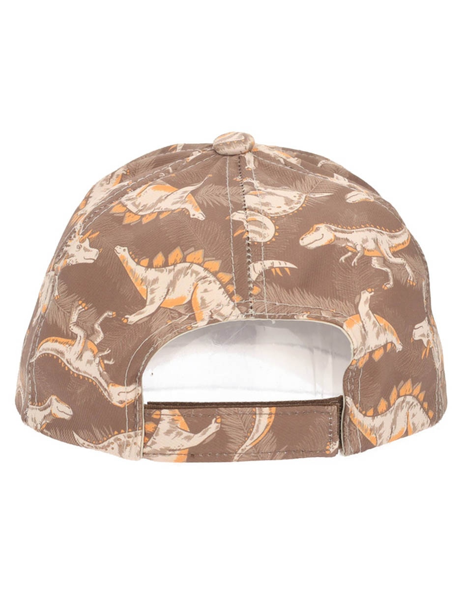 Gorra visera semivurva velcro Piquenique Dinosaurios para niño