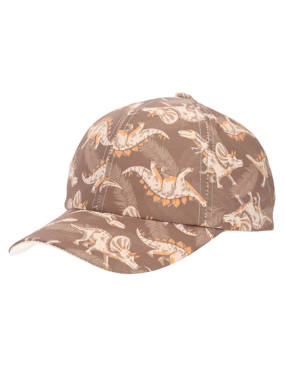 Gorra visera semivurva velcro Piquenique Dinosaurios para niño