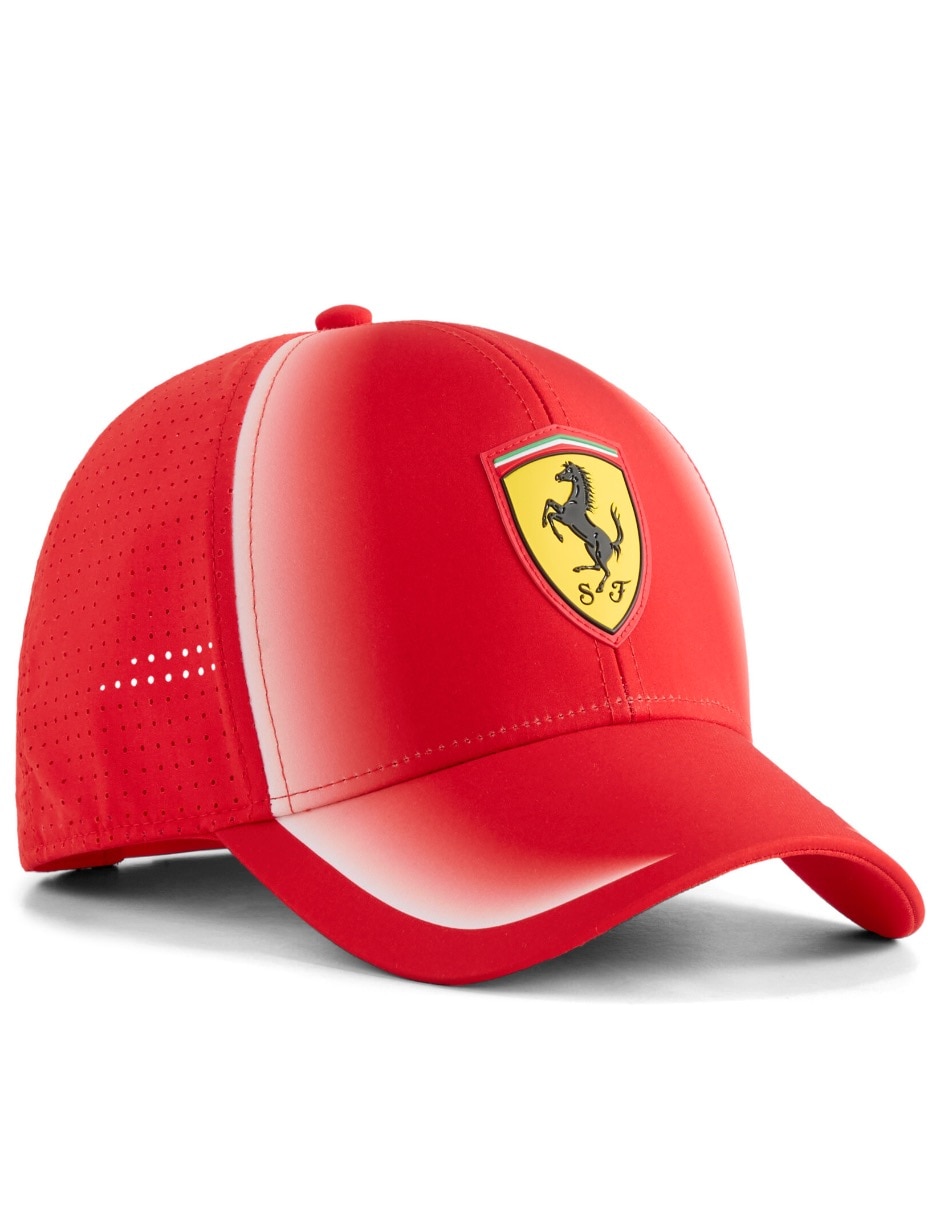 Gorra visera curva broche Ferrari para niño