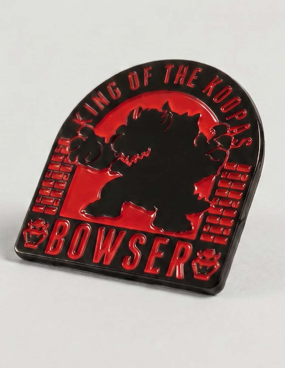 Pin de metal asimétrica Bowser