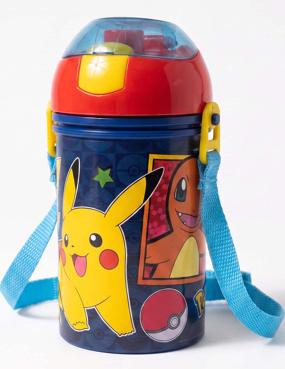 Botella de agua con tapa push pull 620 ml 2