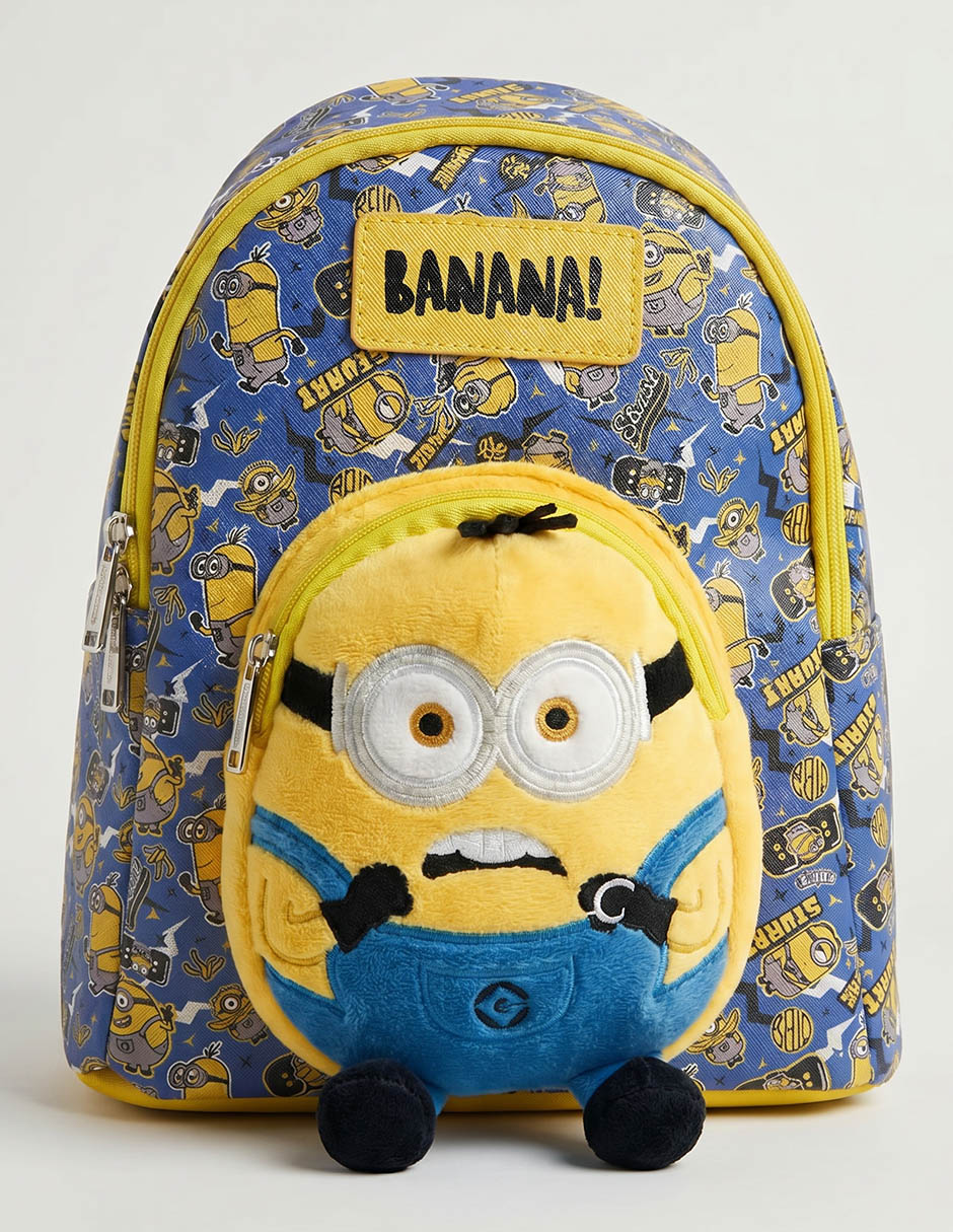 Mochila escolar minions para niño 1