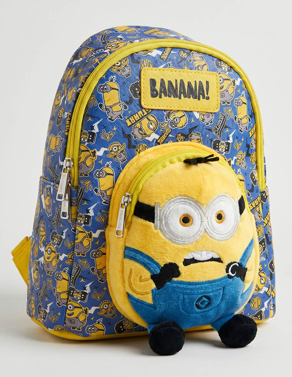 Mochila escolar minions para niño 2