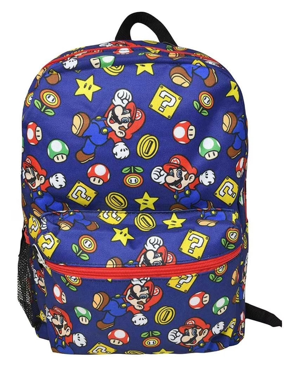 Mochila escolar super mario backpack no para niño 1