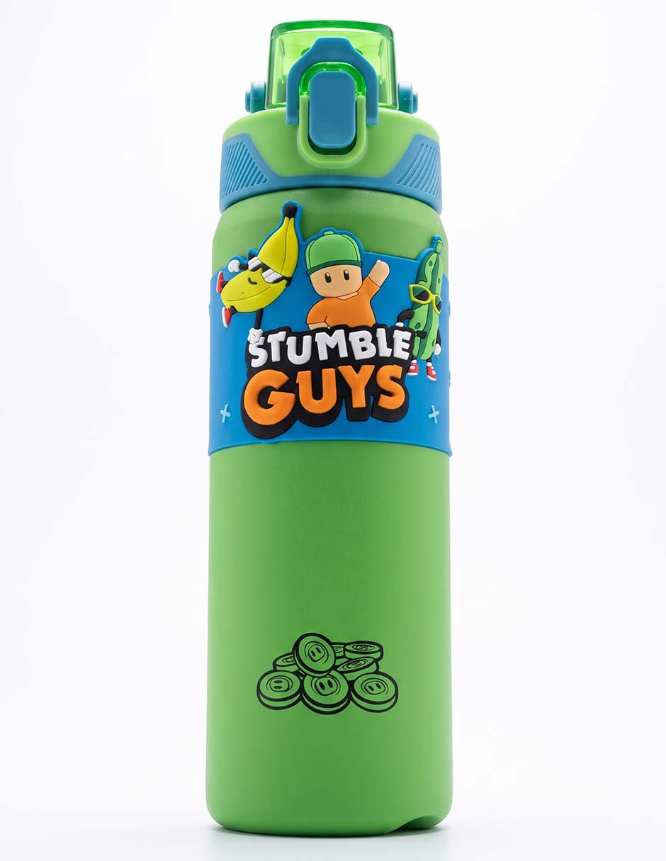 Termo de acero inoxidable con tapa push pull 600 ml