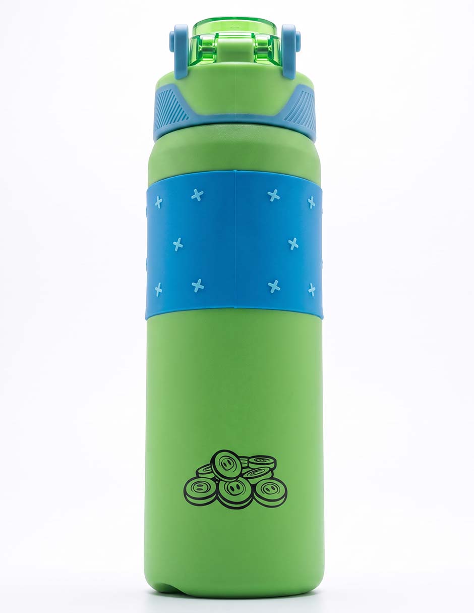 Termo de acero inoxidable con tapa push pull 600 ml 2